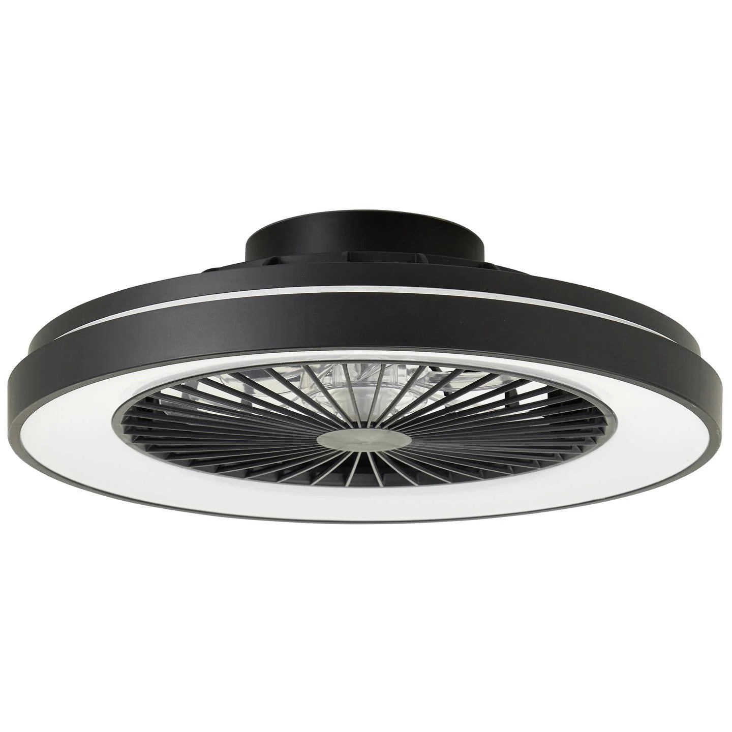 BreezeGlow Modern Ceiling Fan with Remote + LED RGB
