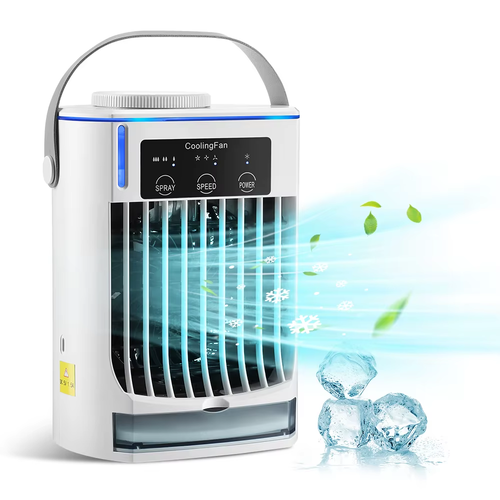 Portable Mini Air Conditioner & Humidifier Fan